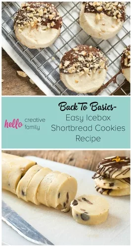 Easy Icebox Shortbread Cookies {Featured Post}