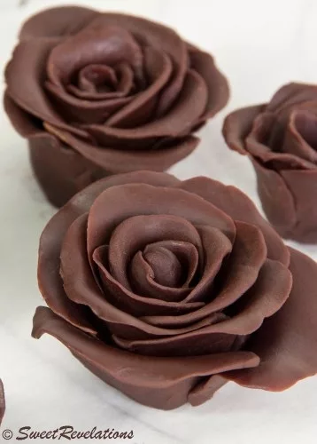 Dark Chocolate Roses