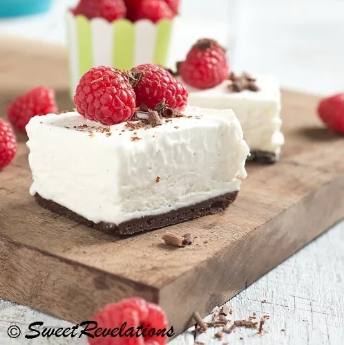 Brownie Bottom Frozen Vanilla Mousse