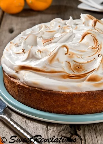 Flourless Meyer Lemon Meringue Cake