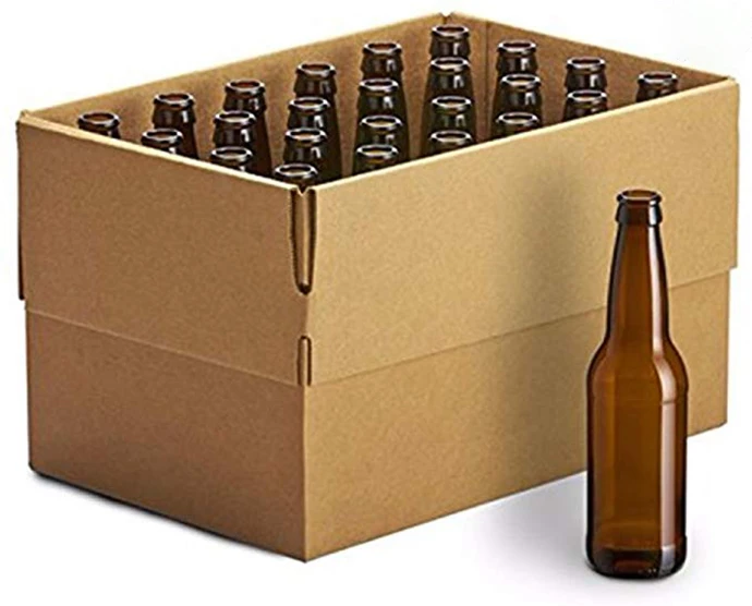 Monster Brew Home Brewing Supplies 24 Pack Amber Long Neck Bottles, 12oz - set of 2