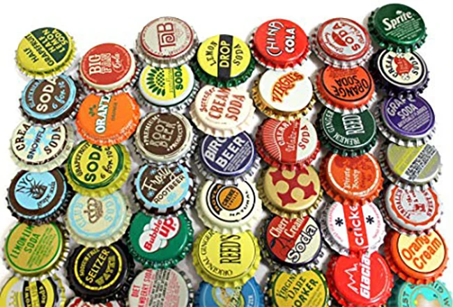 100 Vintage and Vintage Inspired Bottle Caps Random Mix