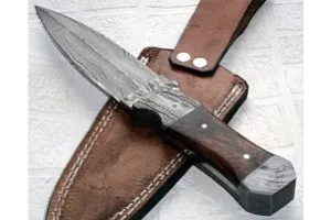 2#Damascus Steel Dagger Knife