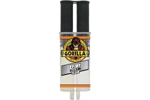 2. Gorilla 2 Part Epoxy, 5 Minute Set,.85 Ounce Syringe, Clear