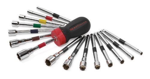 GearWrench 8916 16 Piece Ratcheting Screwdriver Nut Driver Set