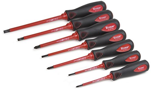 Titan Tools 17237 Insulated Electrical Screwdriver Set
