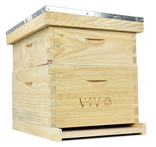 VIVO Complete Beekeeping 20 Frame Beehive Box Kit (10 medium 10 Deep)